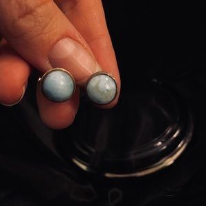 925 Jambasa Lamiar Button Earrings